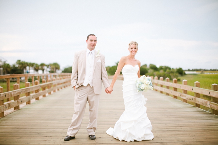 Blue and White Beach Inspired Wedding via TheELD.com