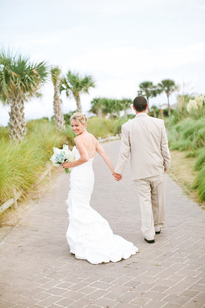 Blue and White Beach Inspired Wedding via TheELD.com