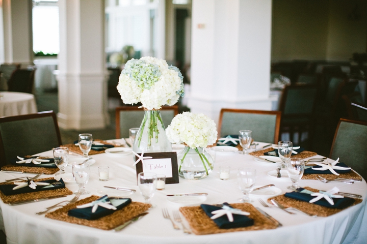 Blue and White Beach Inspired Wedding via TheELD.com