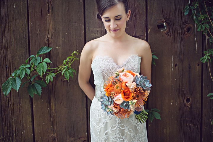 Colorful & Unique Rustic Michigan Wedding via TheELD.com