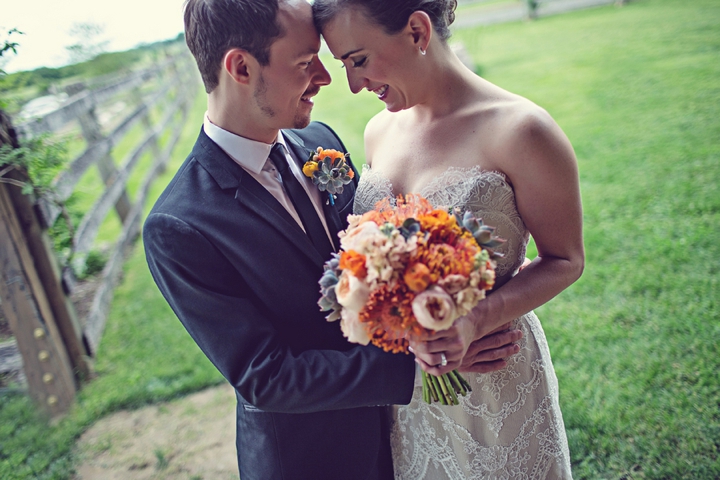 Colorful & Unique Rustic Michigan Wedding via TheELD.com