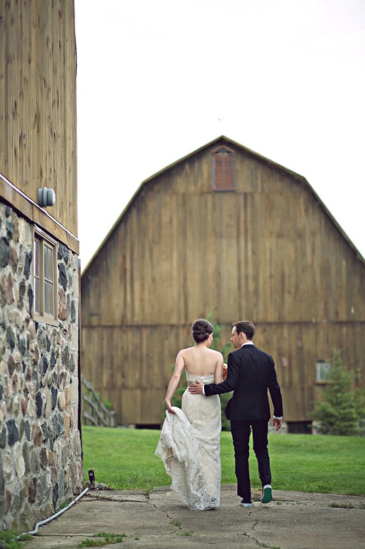 Colorful & Unique Rustic Michigan Wedding via TheELD.com