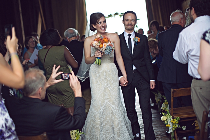 Colorful & Unique Rustic Michigan Wedding via TheELD.com