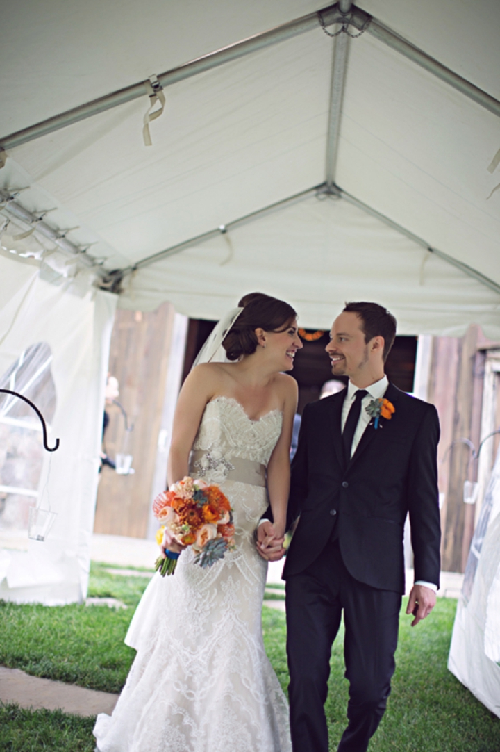 Colorful & Unique Rustic Michigan Wedding via TheELD.com