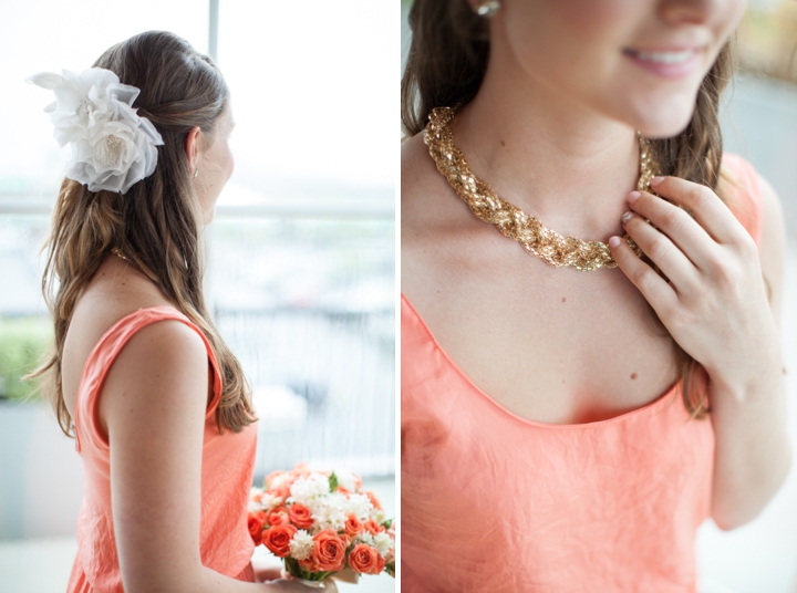 Modern Nautical Peach and Gray Wedding Inspiration via TheELD.com