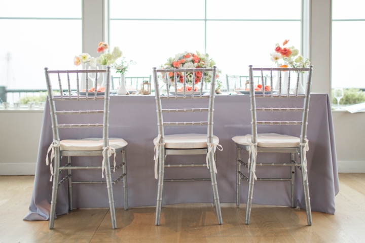 Modern Nautical Peach and Gray Wedding Inspiration via TheELD.com