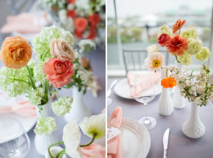 Modern Nautical Peach and Gray Wedding Inspiration | Every Last Detail