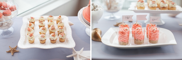 Modern Nautical Peach and Gray Wedding Inspiration via TheELD.com