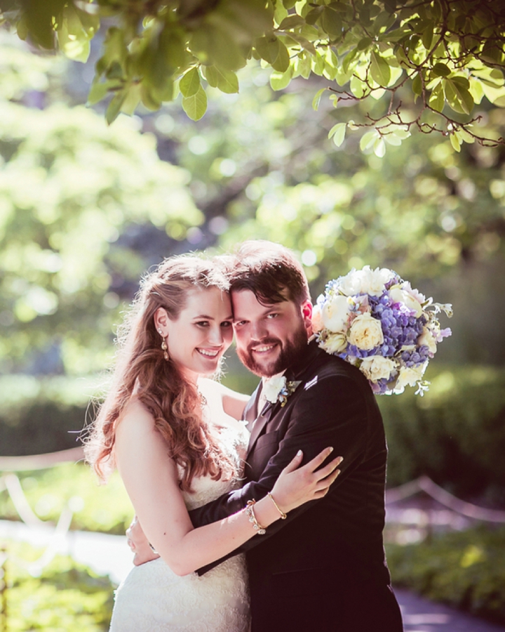 Modern Romantic Lavender and Blue Wedding via TheELD.com