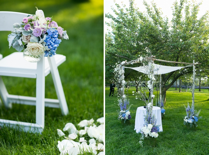 Modern Romantic Lavender and Blue Wedding via TheELD.com