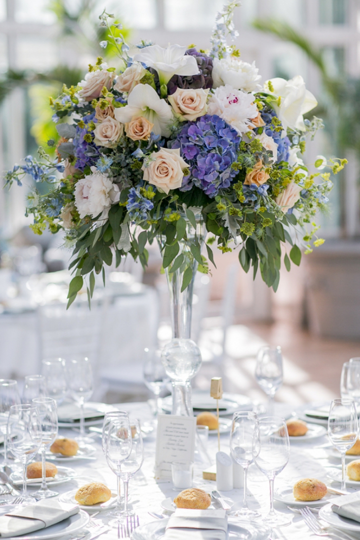 Modern Romantic Lavender and Blue Wedding via TheELD.com