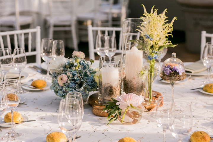 Modern Romantic Lavender and Blue Wedding via TheELD.com