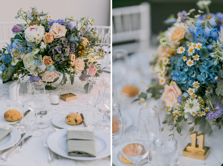 Modern Romantic Lavender and Blue Wedding via TheELD.com