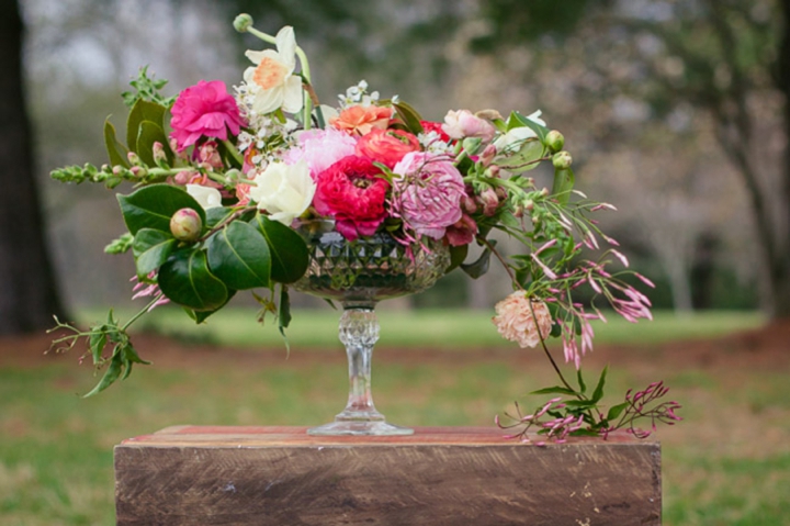 Colorful Preppy Rustic Wedding Inspiration via TheELD.com