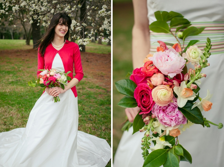 Colorful Preppy Rustic Wedding Inspiration via TheELD.com