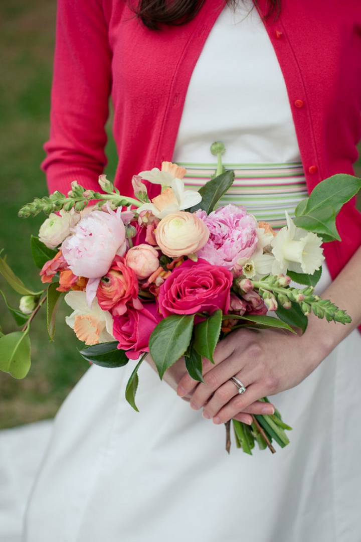 Colorful Preppy Rustic Wedding Inspiration via TheELD.com