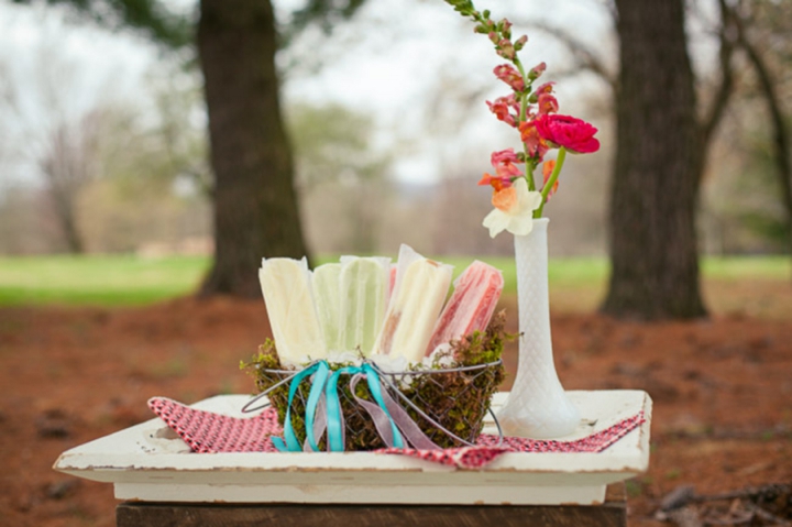 Colorful Preppy Rustic Wedding Inspiration via TheELD.com