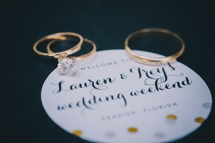 A Romantic, Sparkly Blush and Gold Wedding via TheELD.com