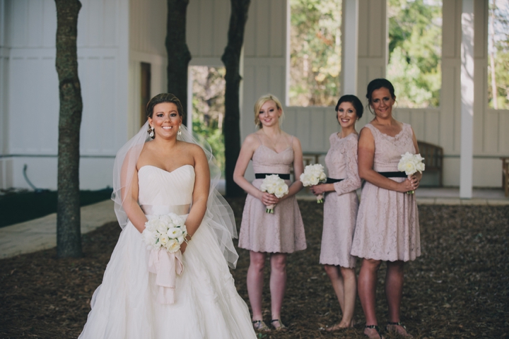 A Romantic, Sparkly Blush and Gold Wedding via TheELD.com