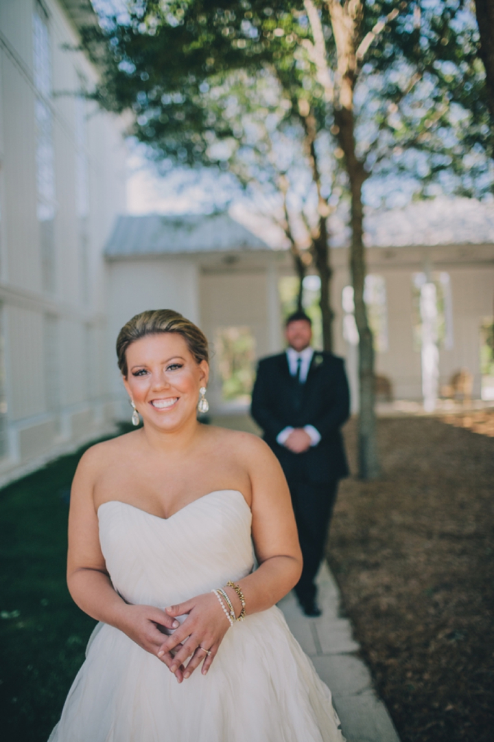 A Romantic, Sparkly Blush and Gold Wedding via TheELD.com