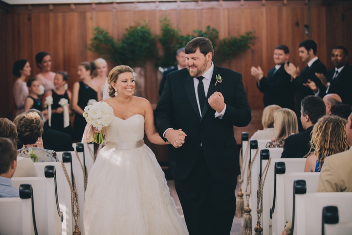 A Romantic, Sparkly Blush and Gold Wedding via TheELD.com