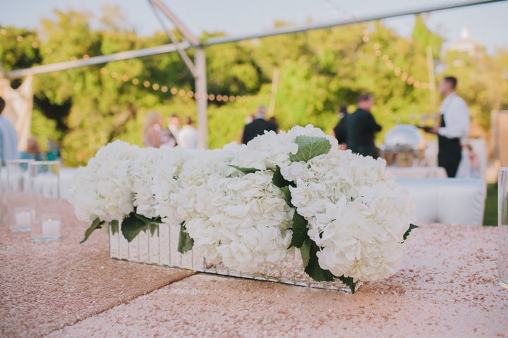 A Romantic, Sparkly Blush and Gold Wedding via TheELD.com