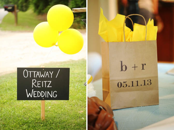 Fun and Bright Yellow and Gray Wedding via TheELD.com