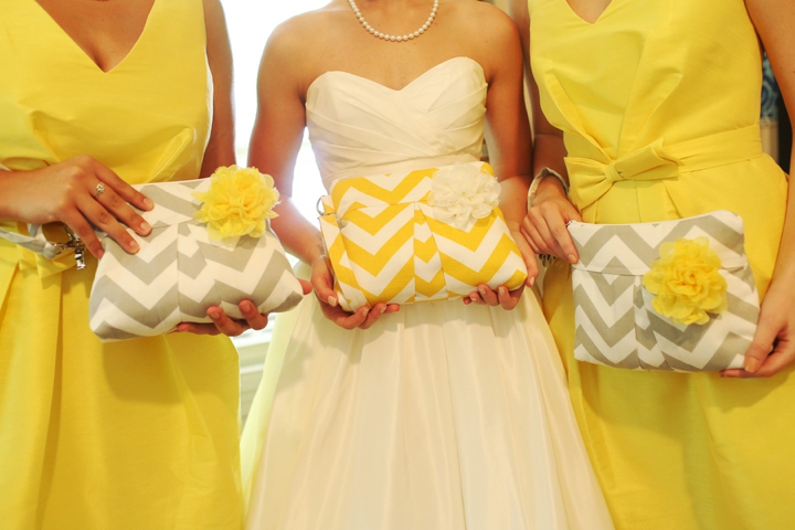 Fun and Bright Yellow and Gray Wedding via TheELD.com