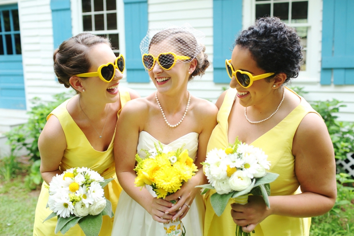 Fun and Bright Yellow and Gray Wedding via TheELD.com
