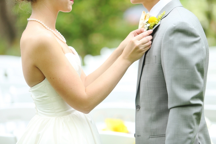 Fun and Bright Yellow and Gray Wedding via TheELD.com