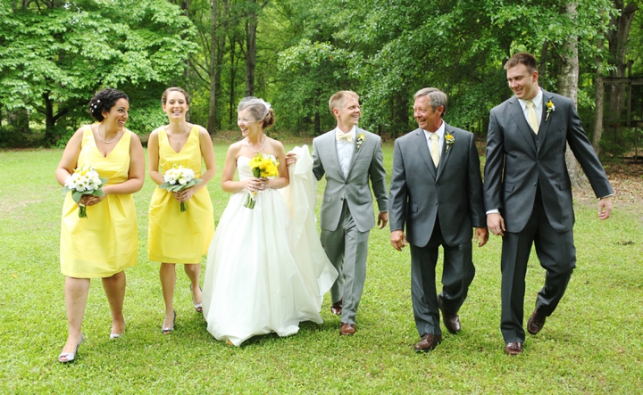 Fun and Bright Yellow and Gray Wedding via TheELD.com