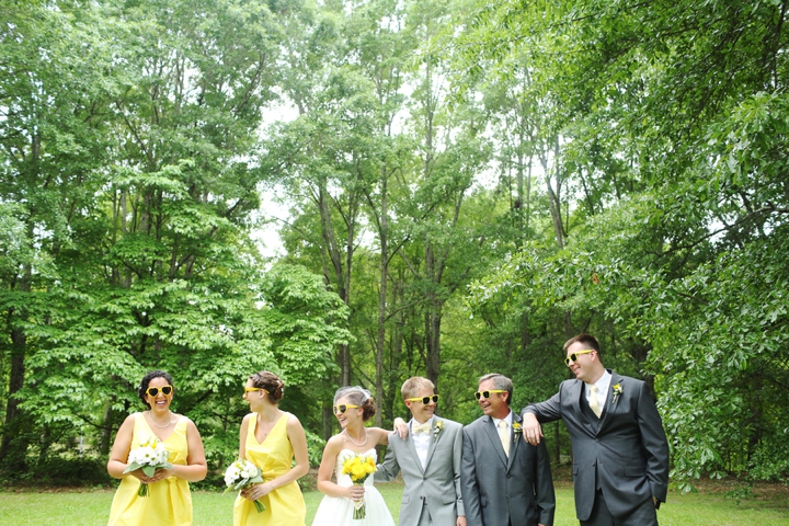 Fun and Bright Yellow and Gray Wedding via TheELD.com