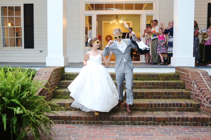 Fun and Bright Yellow and Gray Wedding via TheELD.com