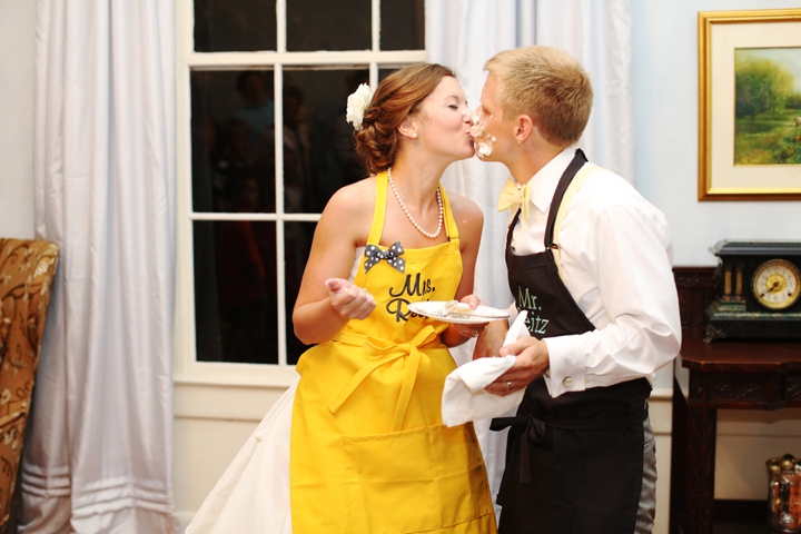 Fun and Bright Yellow and Gray Wedding via TheELD.com