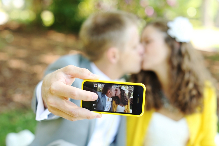 Fun and Bright Yellow and Gray Wedding via TheELD.com