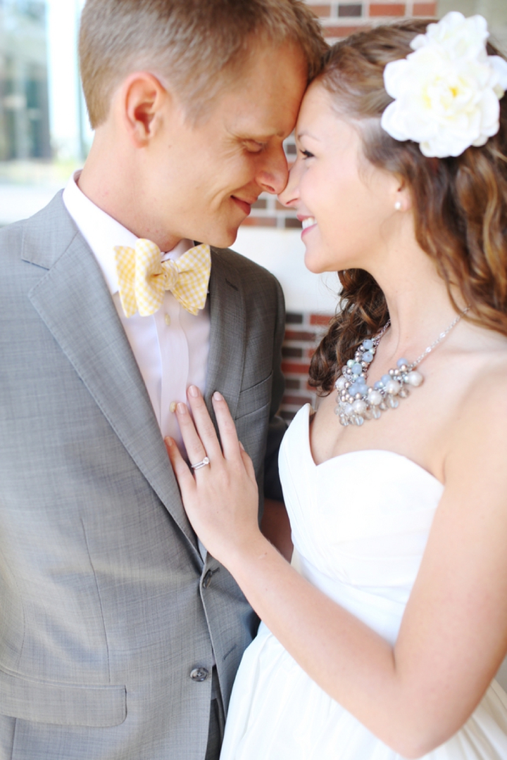 Fun and Bright Yellow and Gray Wedding via TheELD.com