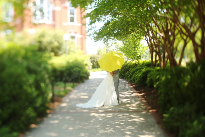 Fun and Bright Yellow and Gray Wedding via TheELD.com