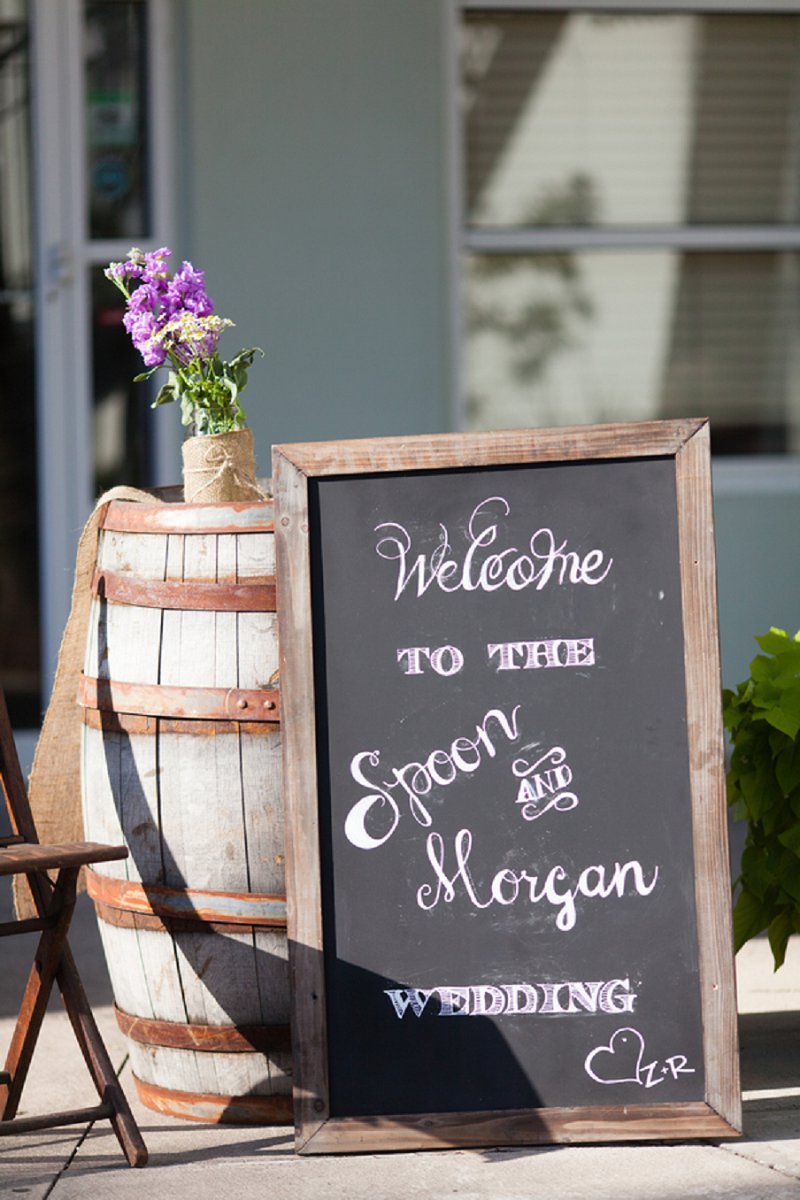 Purple and Gray Boho Chic Beach Wedding via TheELD.com