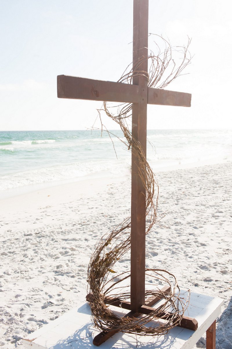 Purple and Gray Boho Chic Beach Wedding via TheELD.com