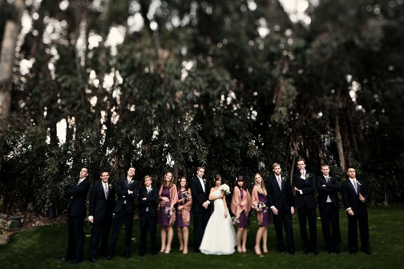 Vintage Purple and White California Wedding via TheELD.com