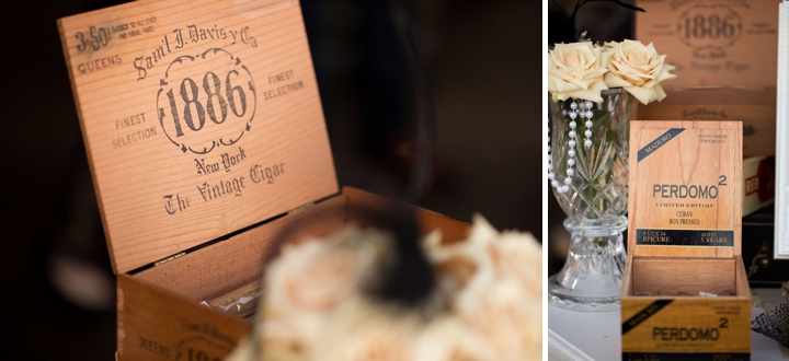 Black, White, & Blush 1920s Wedding Inspiration via TheELD.com