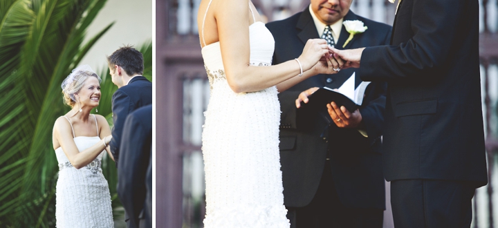 A Romantic Glam Navy, Pink and Gold Wedding via TheELD.com