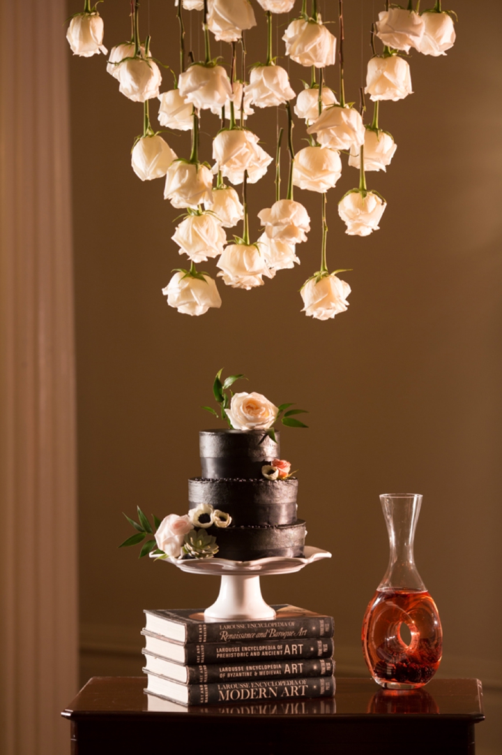 Bold Dramatic Blush and Black Wedding Ideas via TheELD.com