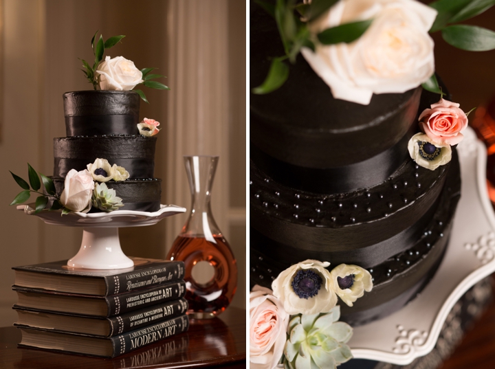 Bold Dramatic Blush and Black Wedding Ideas via TheELD.com