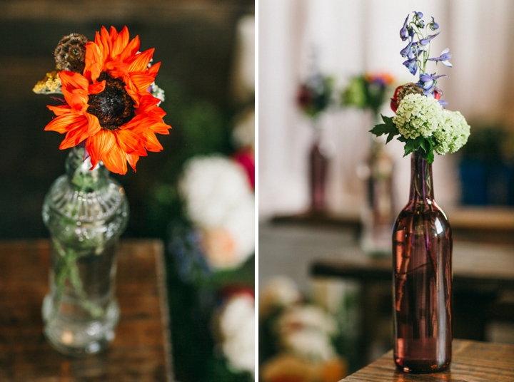 Colorful Vintage Boho Wedding Inspiration via TheELD.com