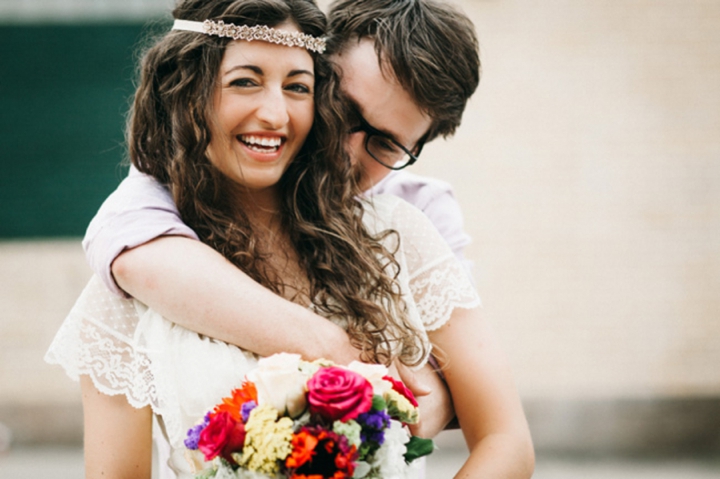 Colorful Vintage Boho Wedding Inspiration via TheELD.com