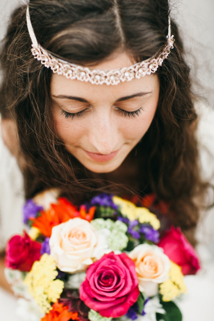 Colorful Vintage Boho Wedding Inspiration via TheELD.com