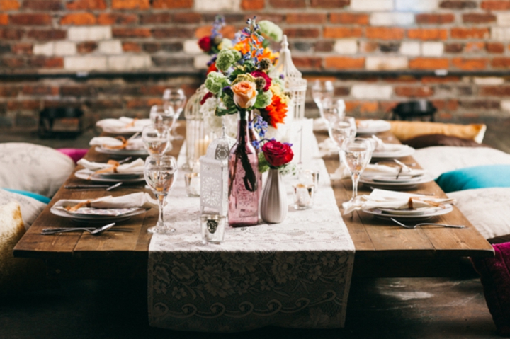 Colorful Vintage Boho Wedding Inspiration via TheELD.com