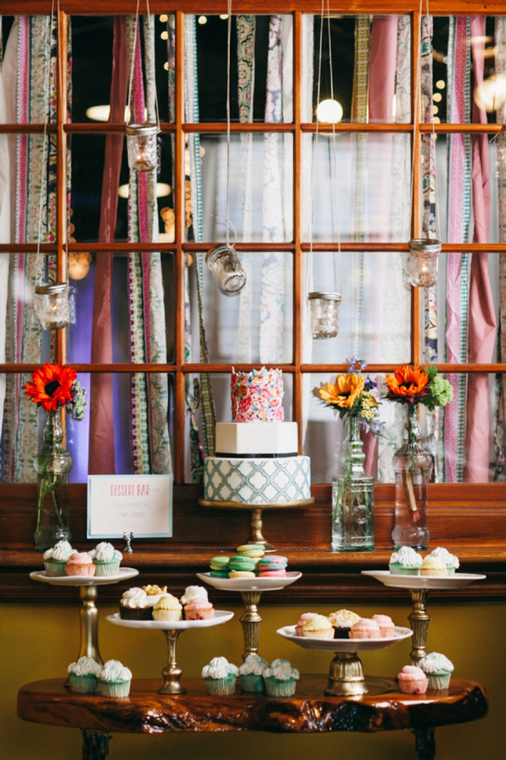 Colorful Vintage Boho Wedding Inspiration via TheELD.com