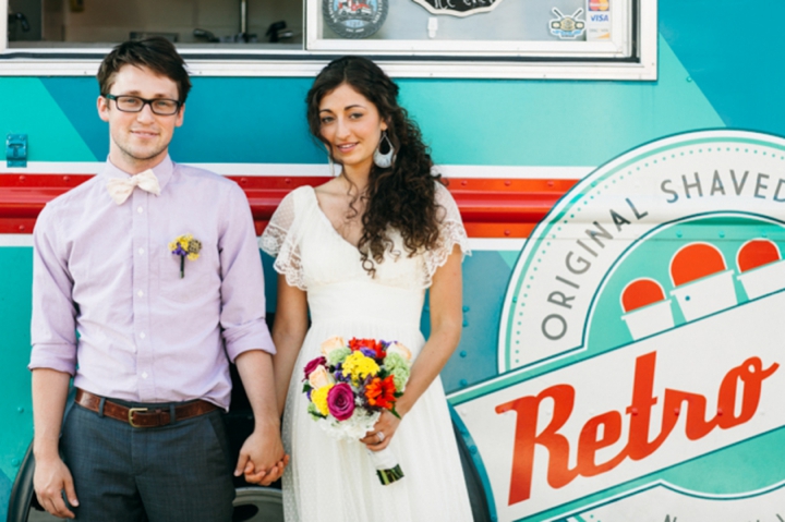 Colorful Vintage Boho Wedding Inspiration via TheELD.com